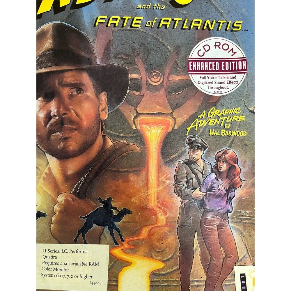 Indiana Jones and The Fate of Atlantis - COMPLETE IN BOX MAC CD